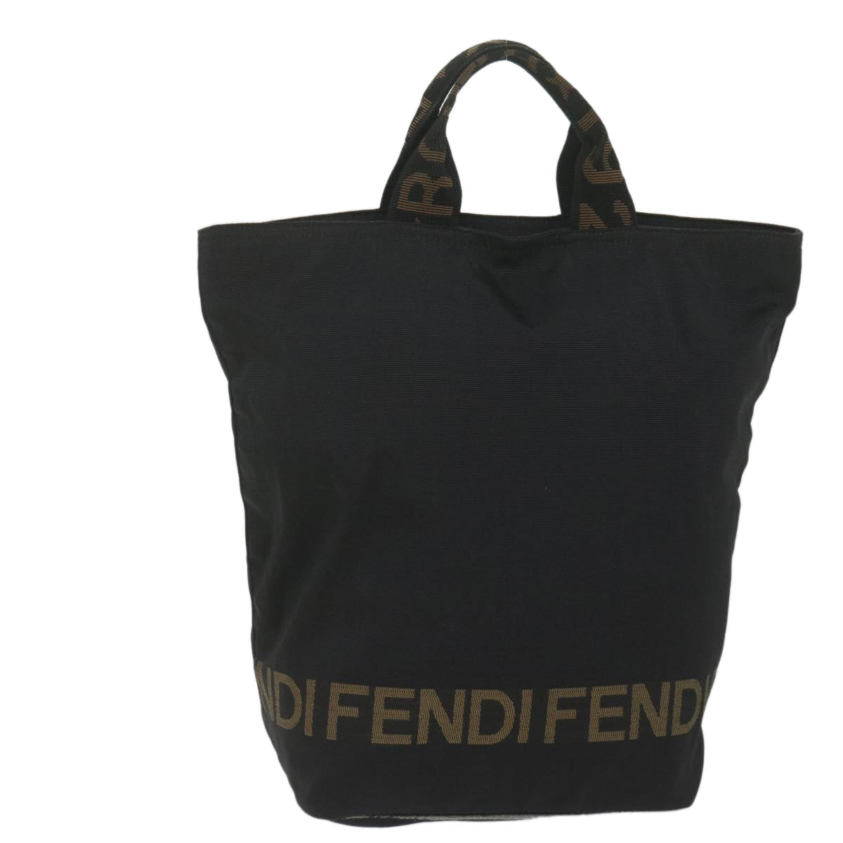FENDI Hand Bag Nylon Black 2305 26488 099 am5438