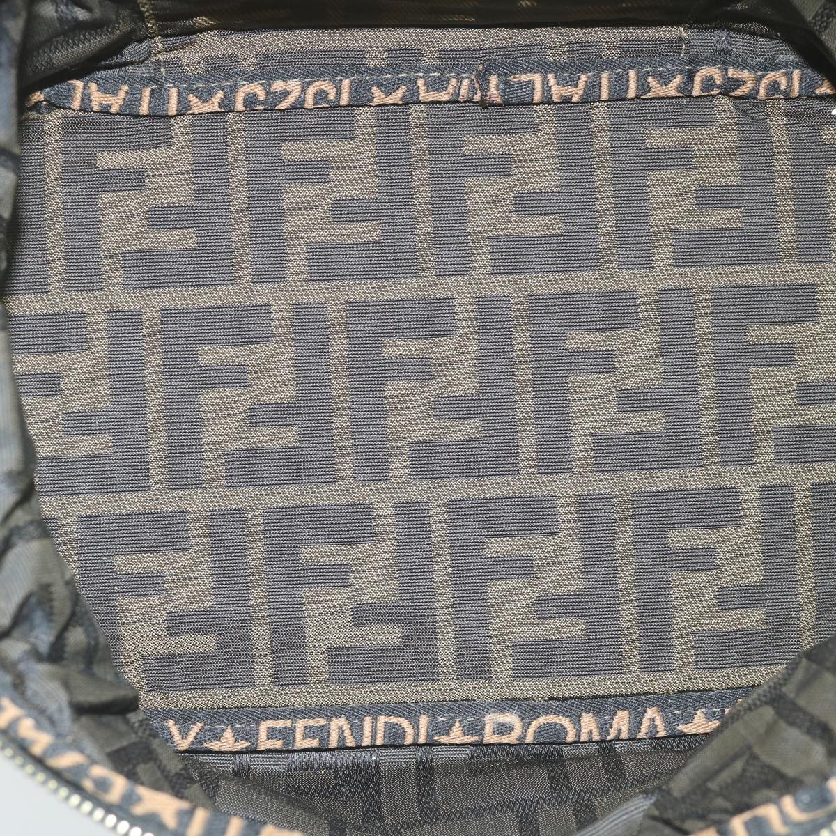 FENDI Zucca Canvas Vanity Cosmetic Pouch Brown am5439