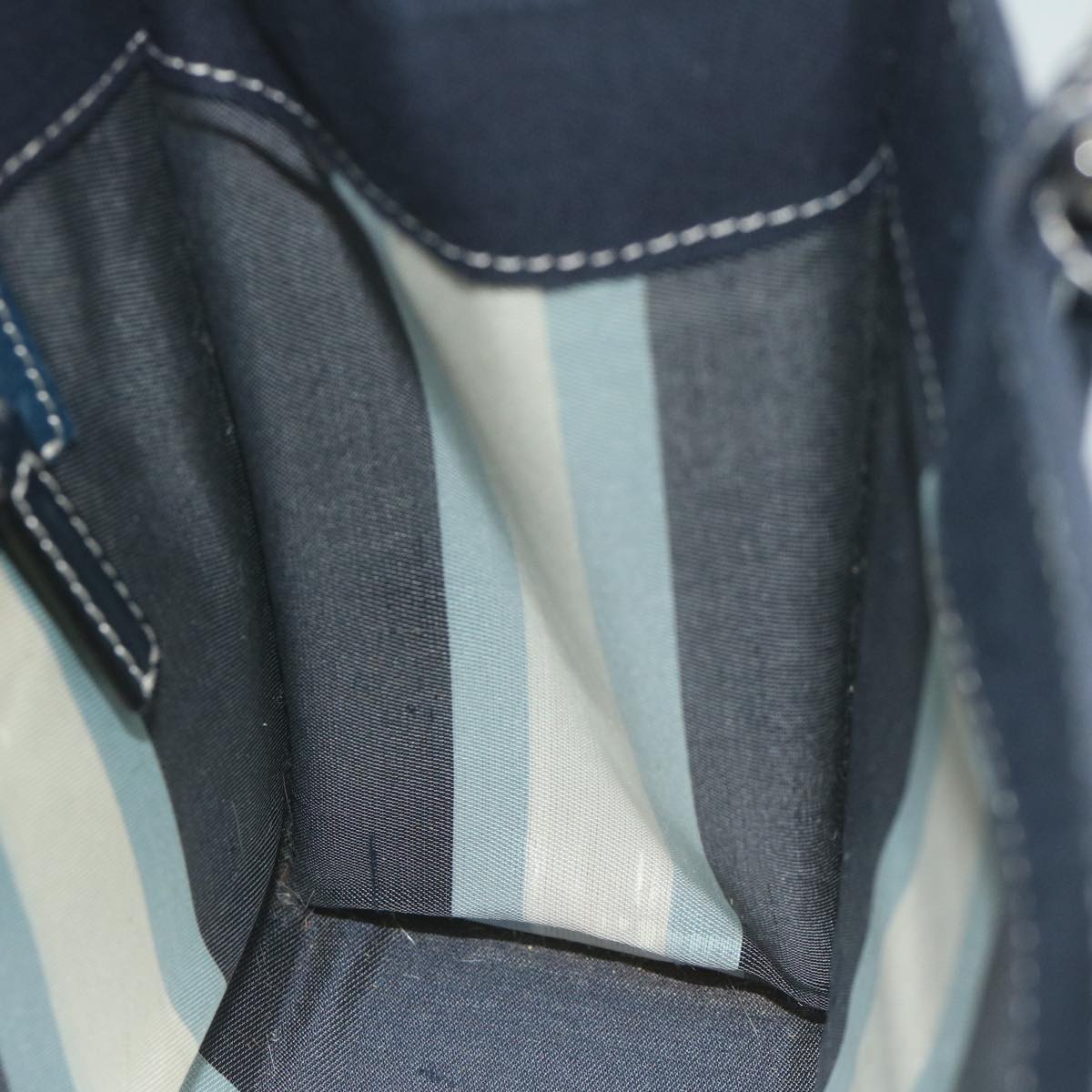 FENDI Shoulder Bag Canvas Navy am5558