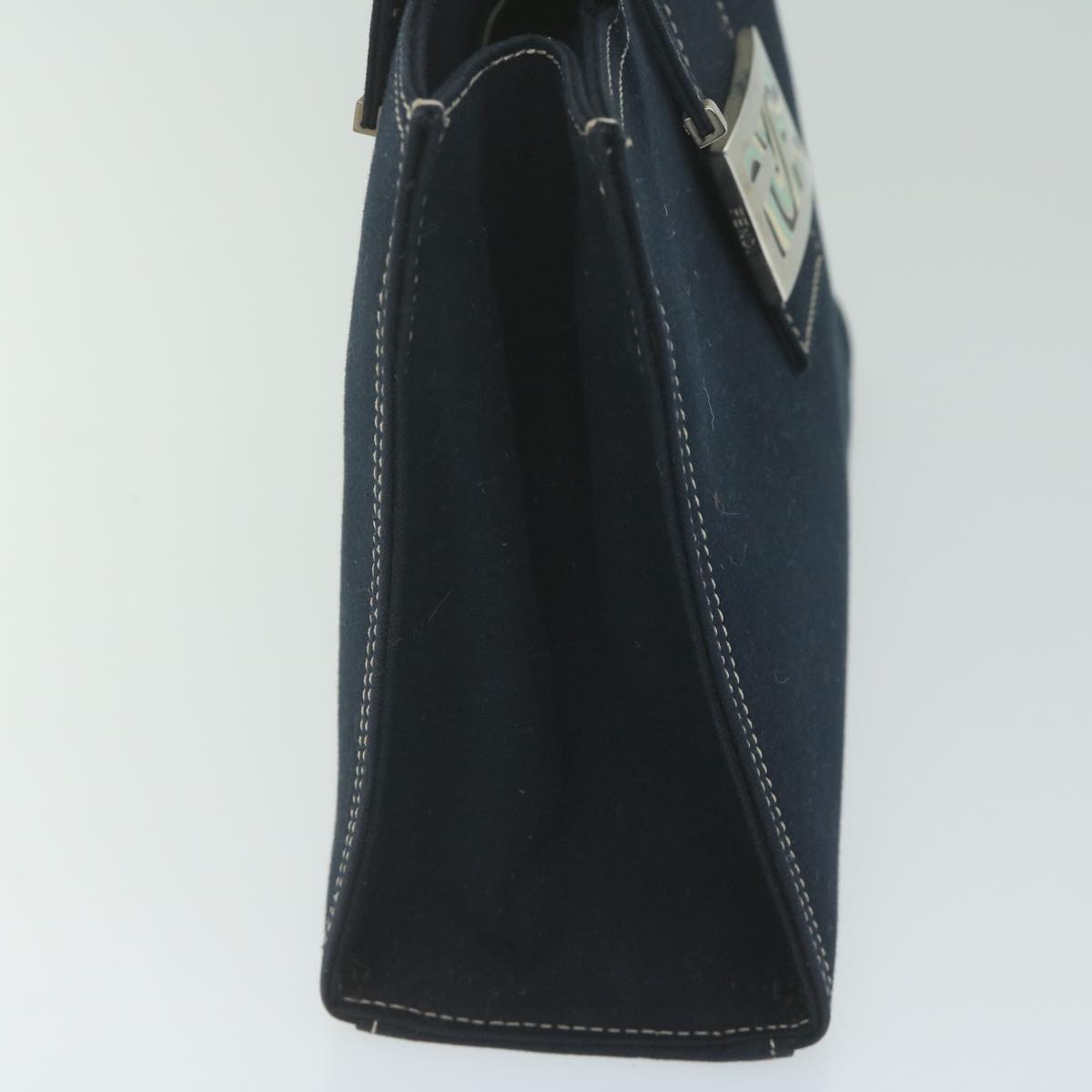 FENDI Shoulder Bag Canvas Navy am5558