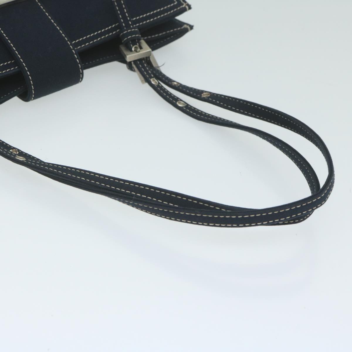 FENDI Shoulder Bag Canvas Navy am5558