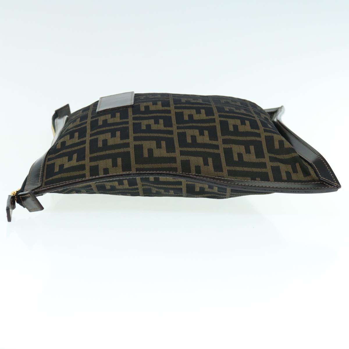 FENDI Zucca Canvas Clutch Bag Black Brown am5573