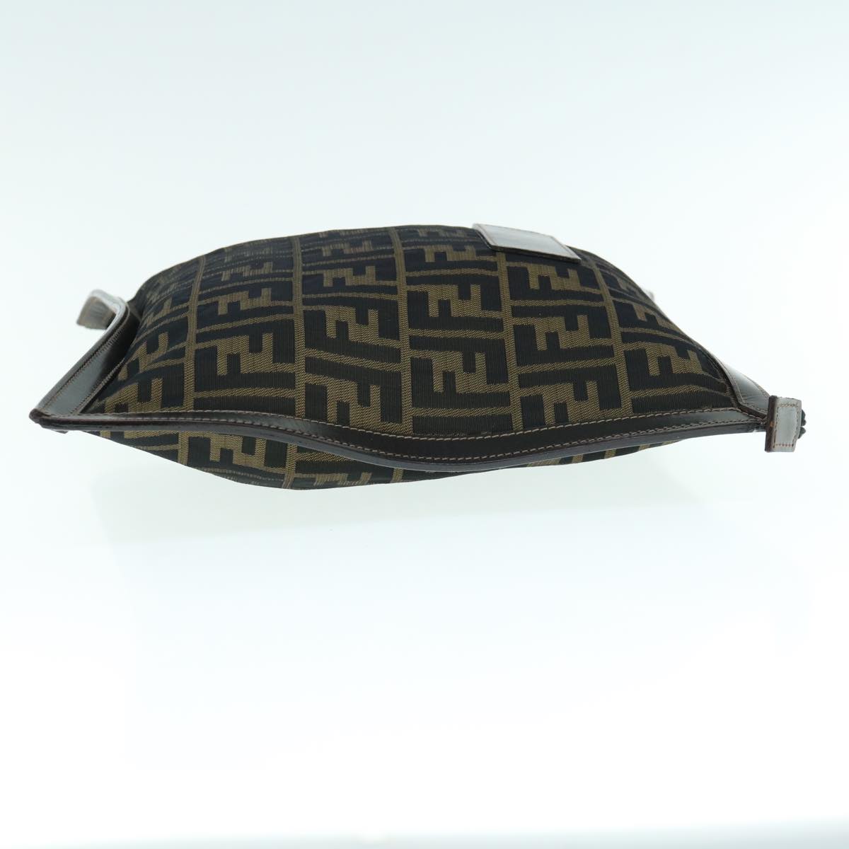 FENDI Zucca Canvas Clutch Bag Black Brown am5573