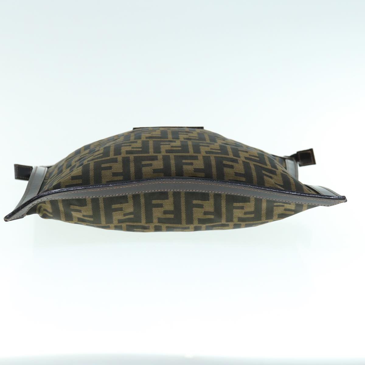 FENDI Zucca Canvas Clutch Bag Black Brown am5573