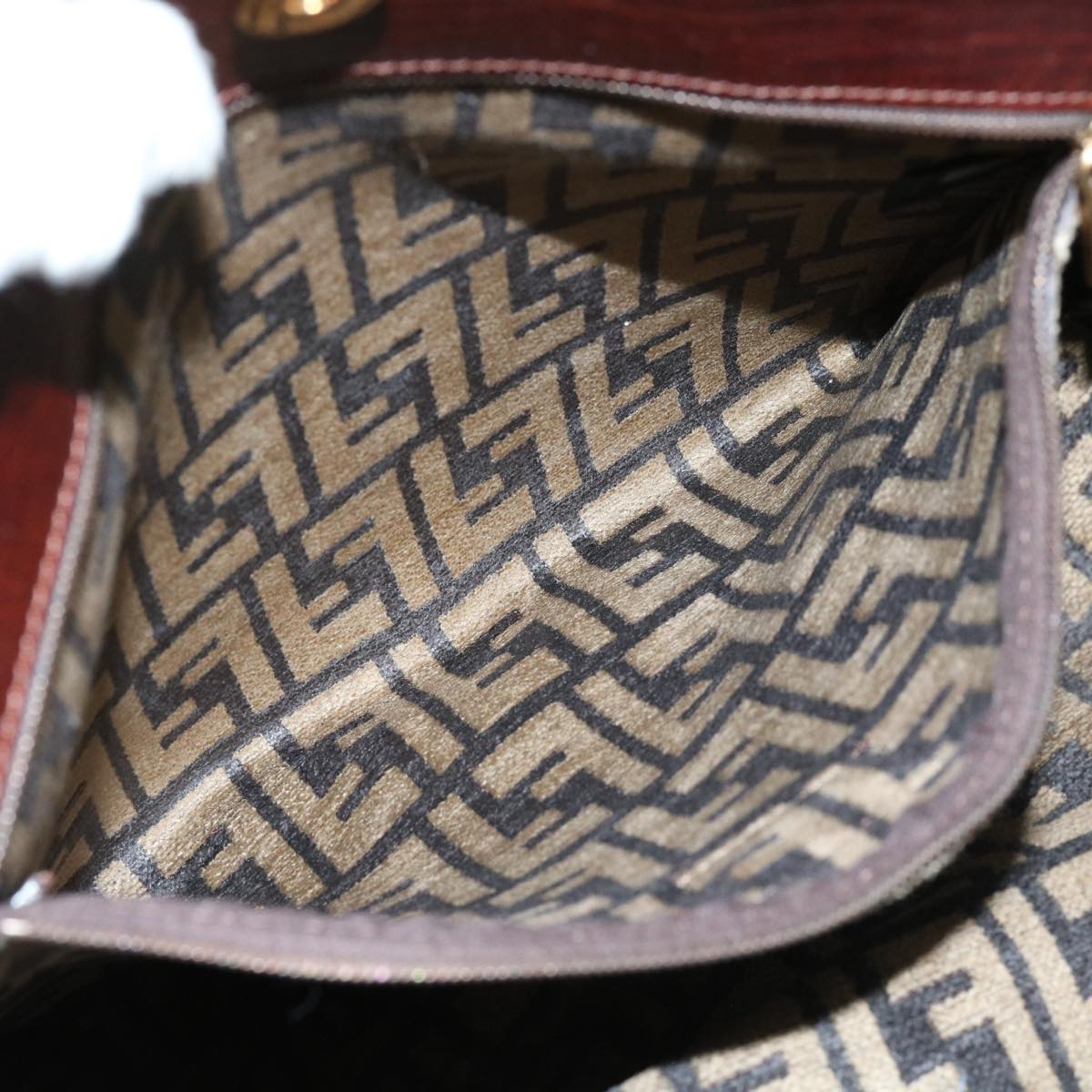 FENDI Zucca Canvas Tote Bag Black Brown am5618