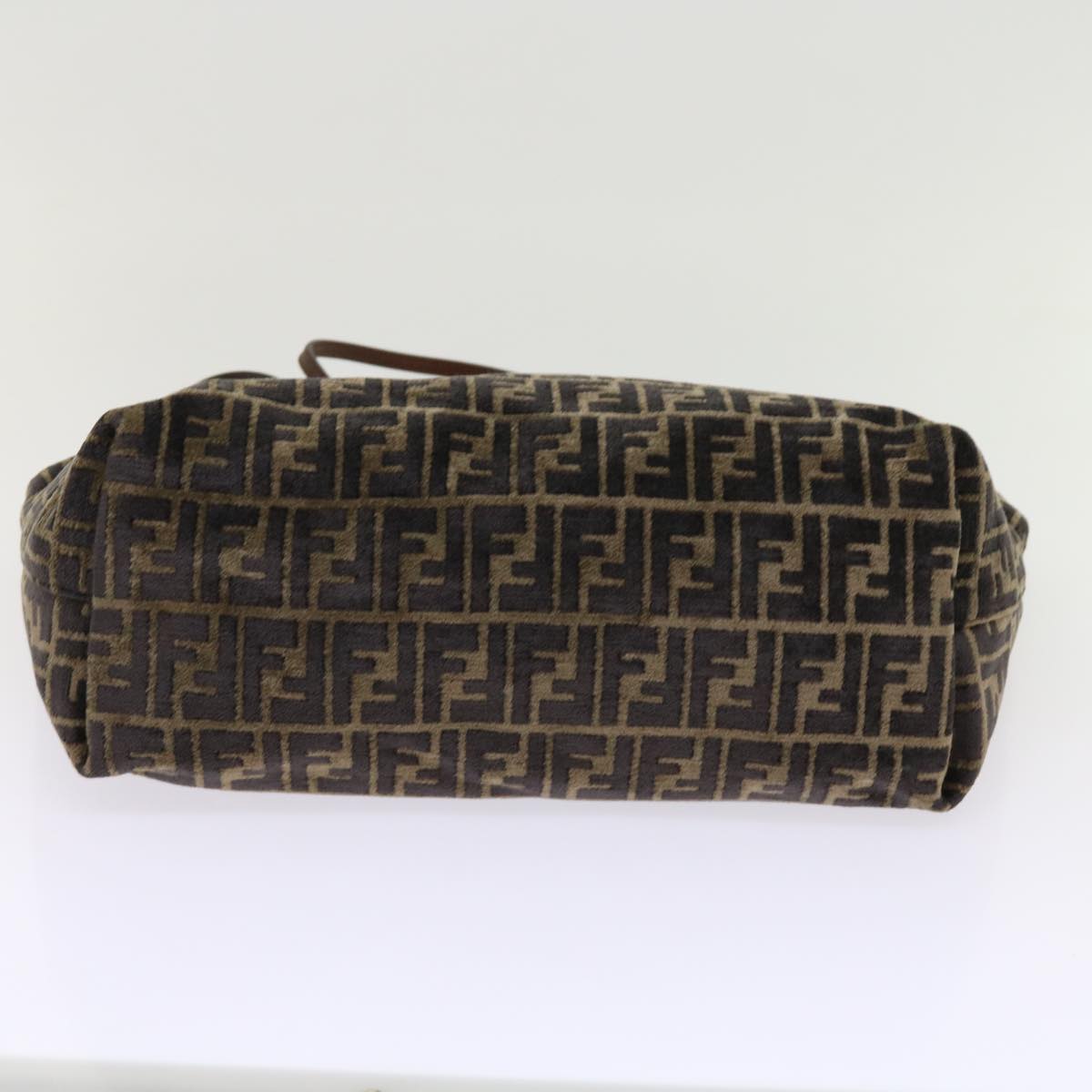 FENDI Zucca Canvas Tote Bag Black Brown am5618