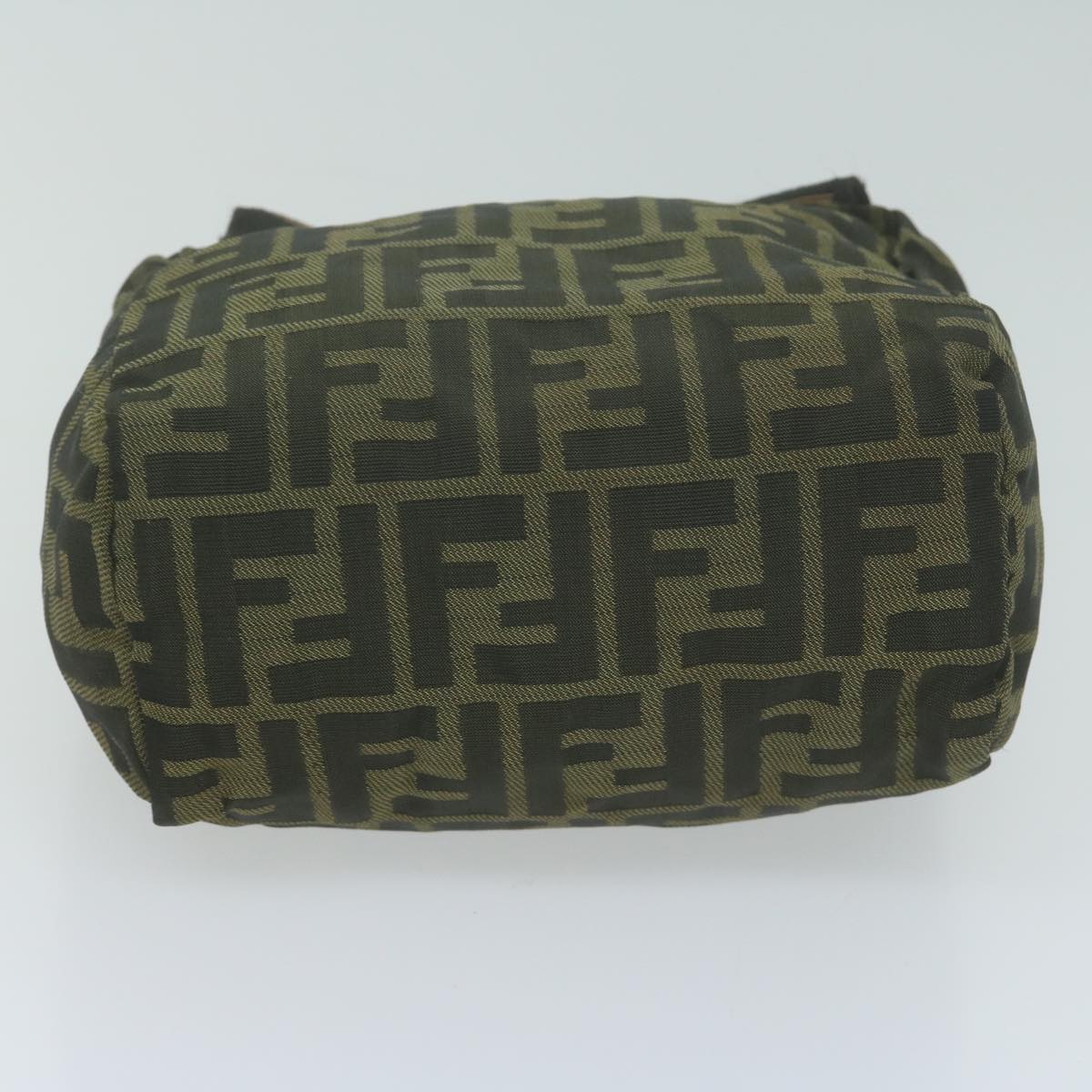FENDI Zucca Canvas Hand Bag Black Brown am5632