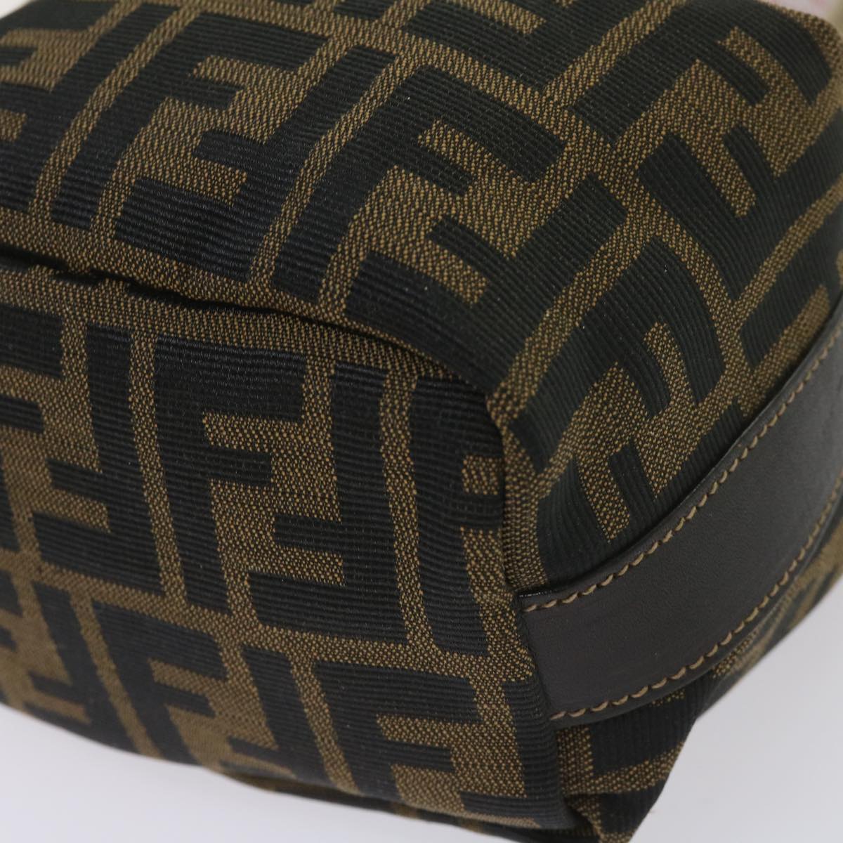 FENDI Zucca Canvas Mini Hand Bag Black Brown am5640