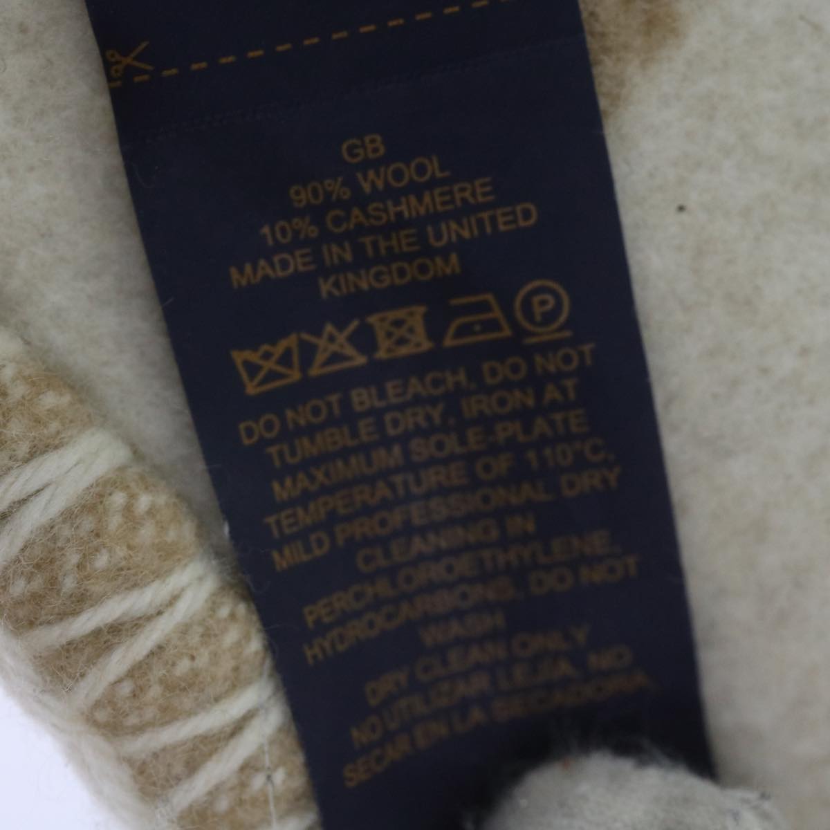 LOUIS VUITTON Pred LV Checkmate Blanket Wool Beige M77861 LV am5723