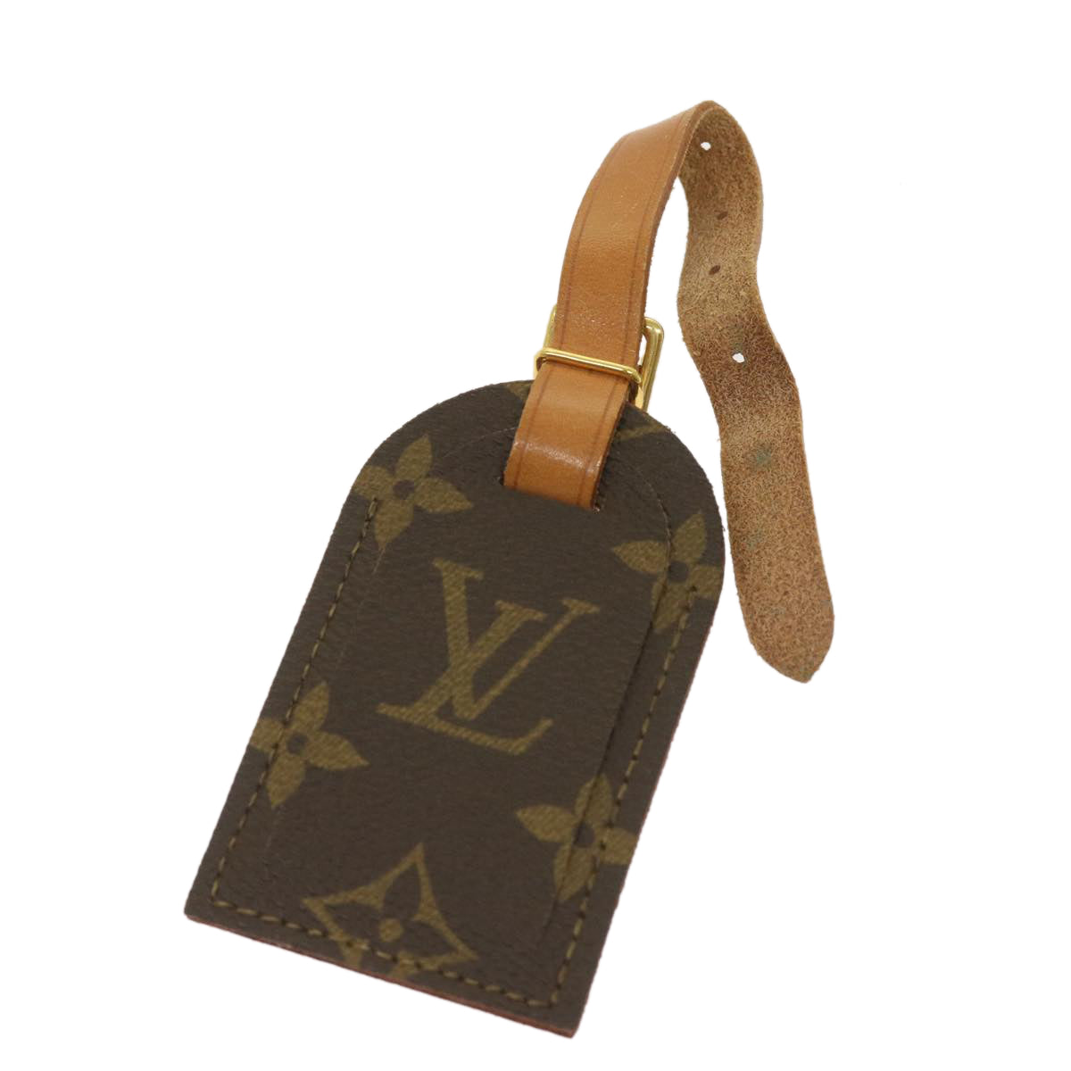 LOUIS VUITTON Monogram Porto Address Name Tag LV am5725