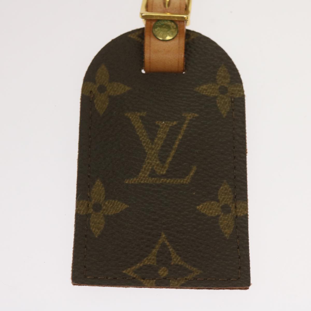 LOUIS VUITTON Monogram Porto Address Name Tag LV am5725