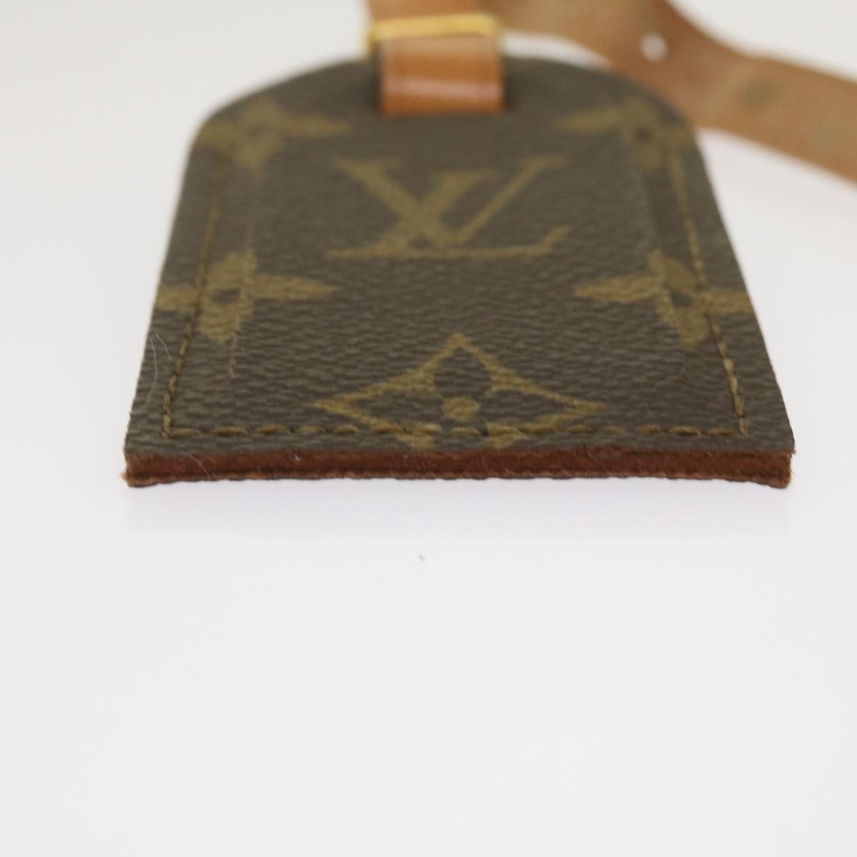 LOUIS VUITTON Monogram Porto Address Name Tag LV am5725