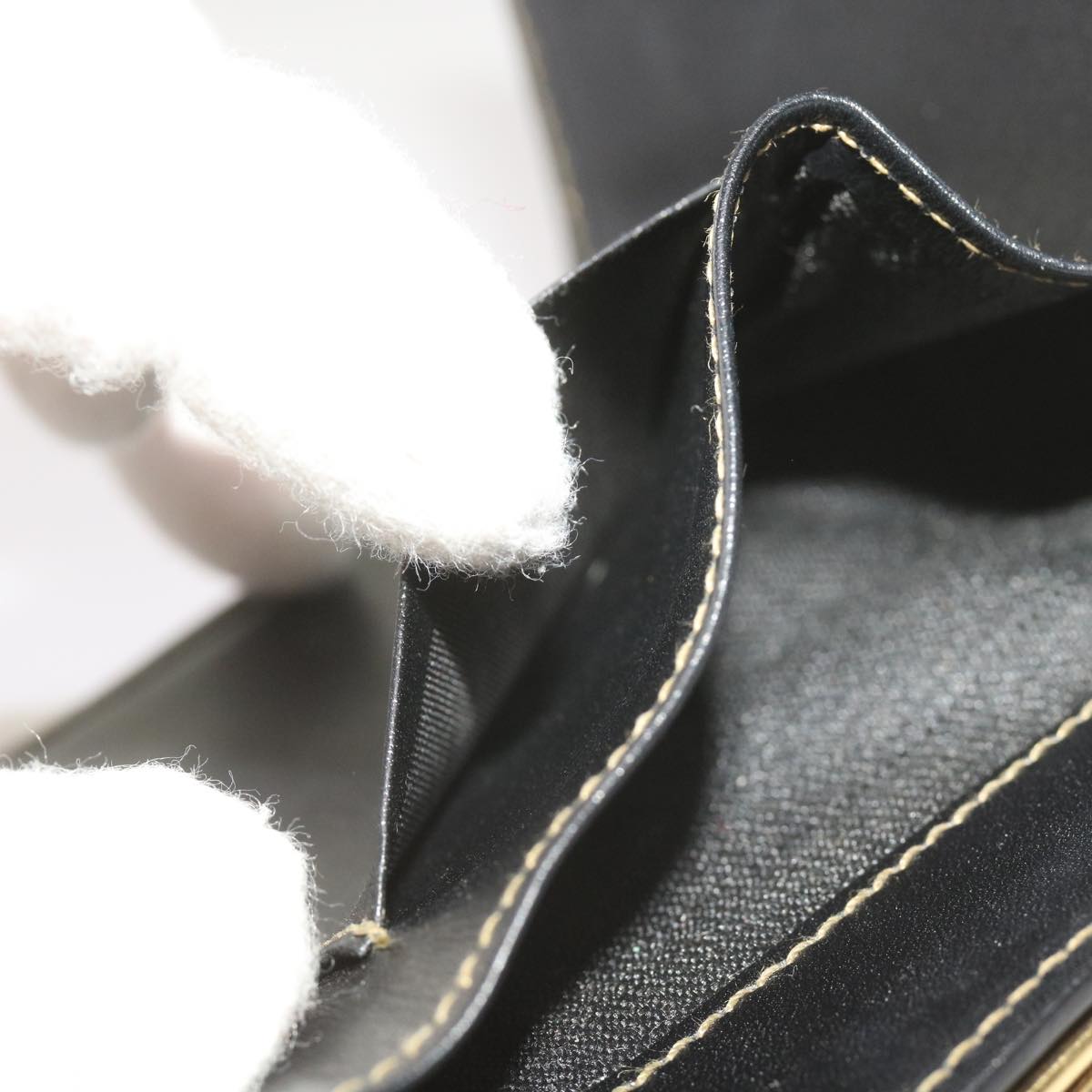 FENDI Pecan Canvas Wallet Black Brown am5840