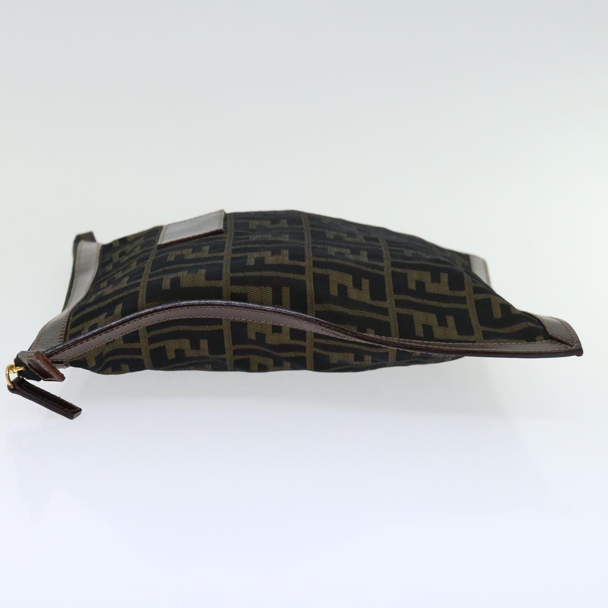 FENDI Zucca Canvas Clutch Bag Brown am5950