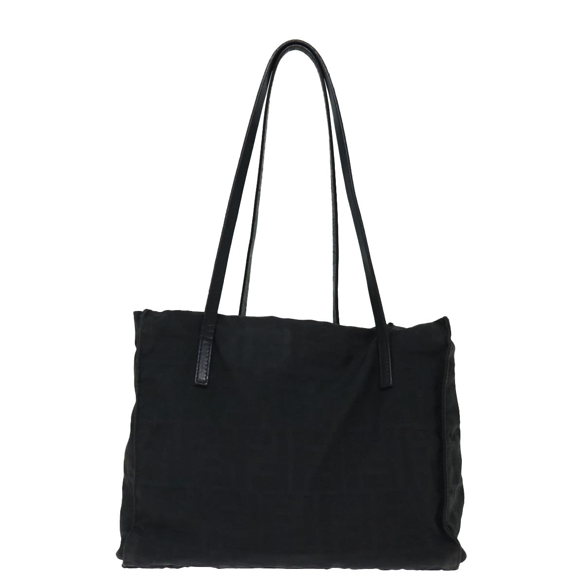 FENDI Zucca Canvas Shoulder Bag Black am5951