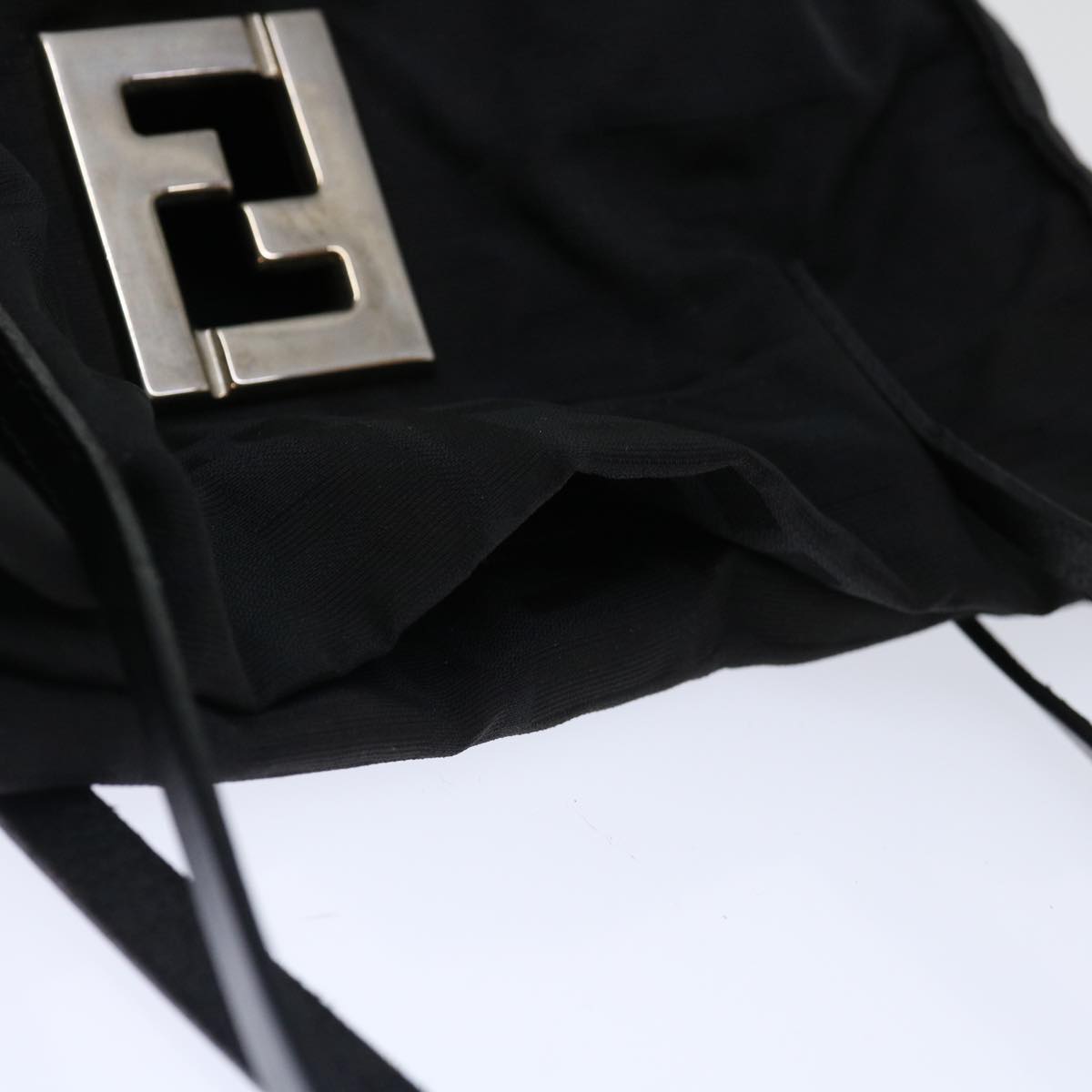 FENDI Zucca Canvas Shoulder Bag Black am5951