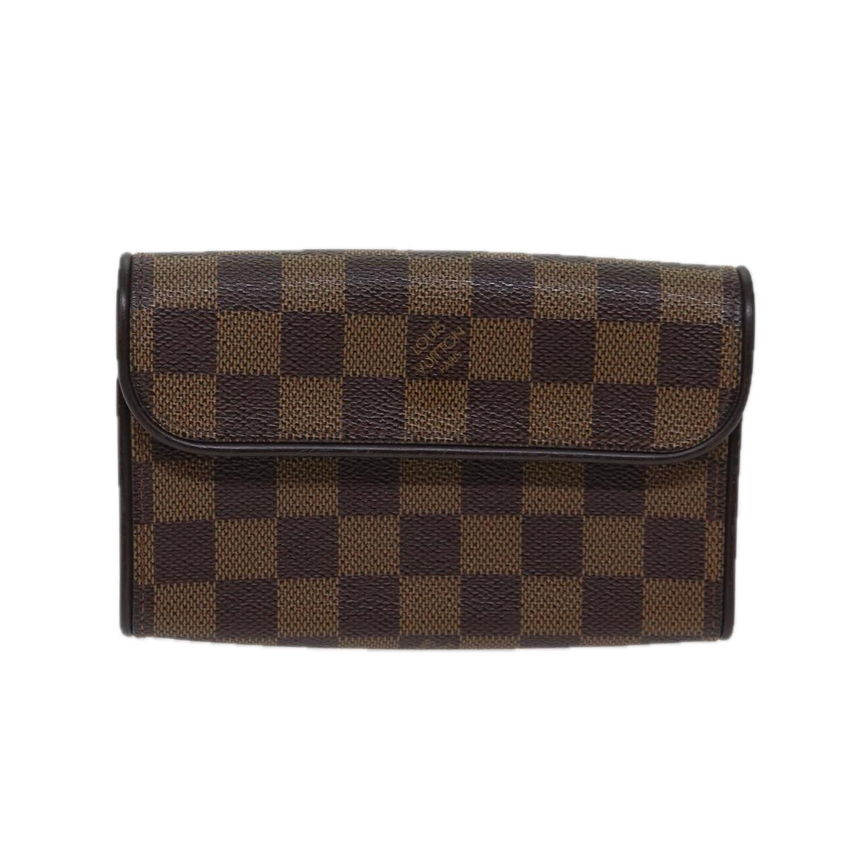 LOUIS VUITTON Damier Ebene Pochette Florentine Waist Bag N51856 LV am6004