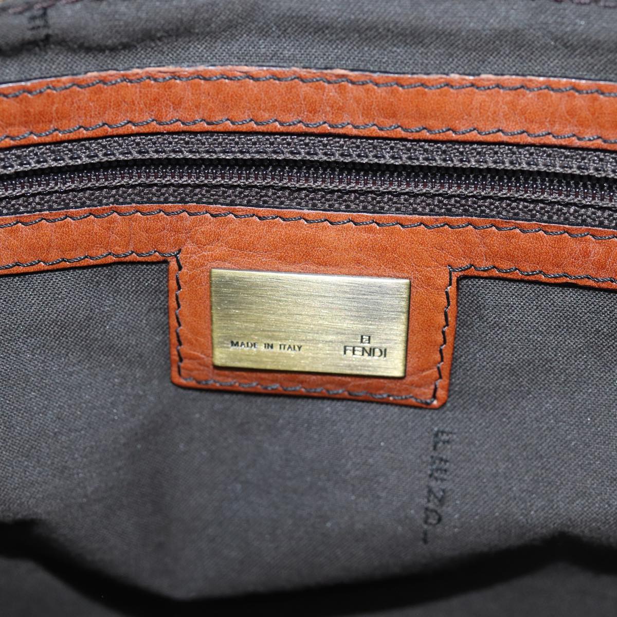 FENDI Zucca Canvas Tote Bag Brown Black am6121