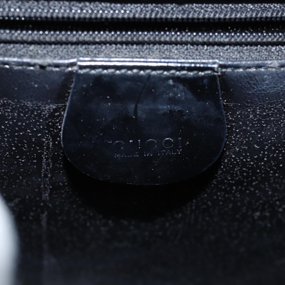 GUCCI Shoulder Bag Enamel Black 000 1186 0506 am6143
