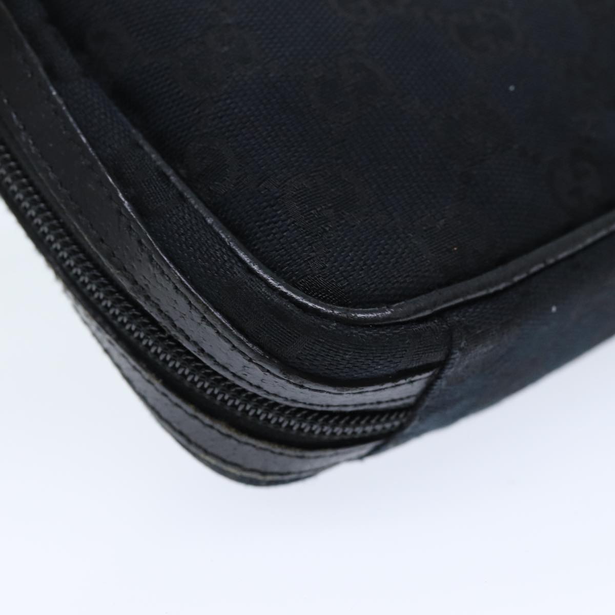 GUCCI GG Canvas Pouch Black 153129 am6148