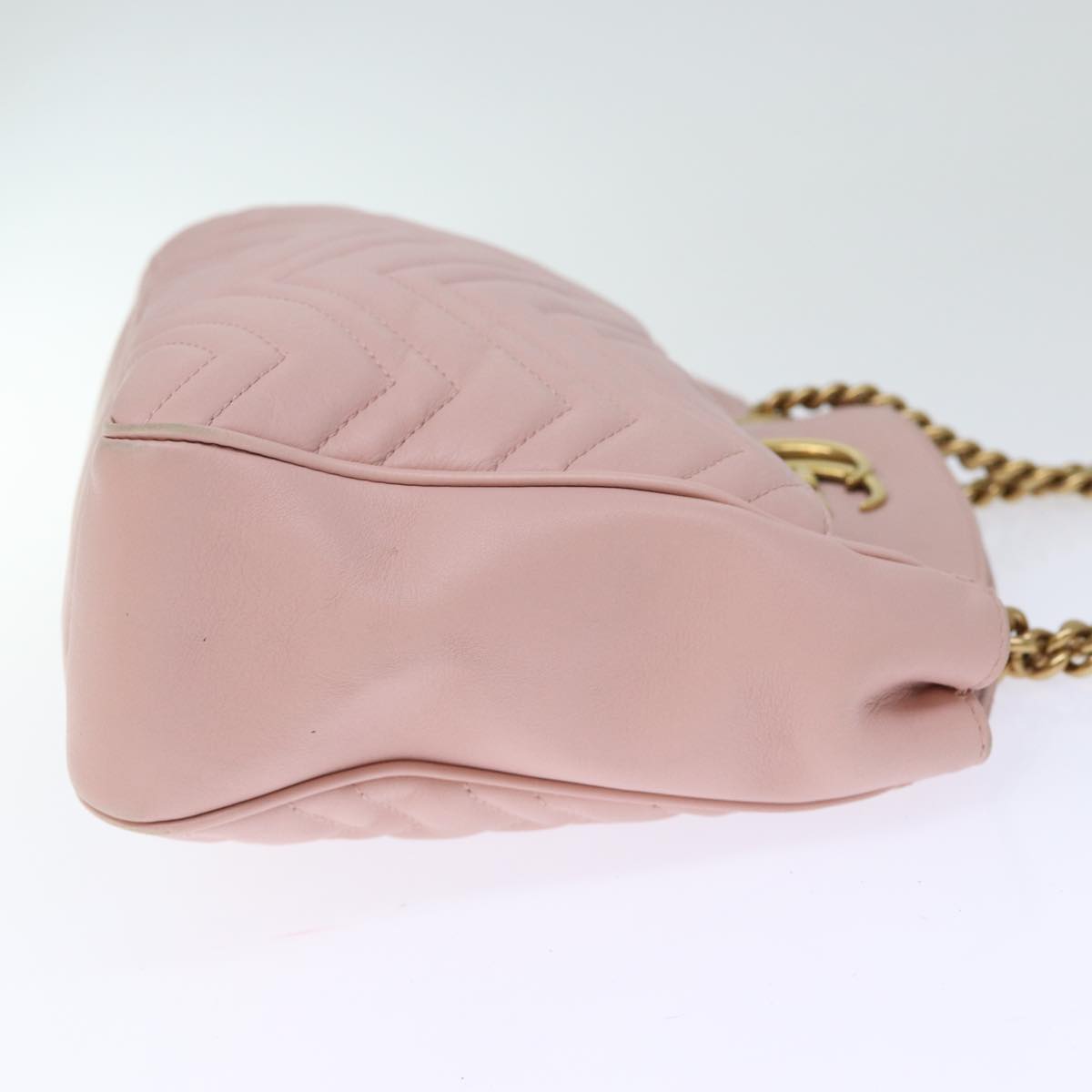 GUCCI GG Marmont Chain Shoulder Bag Pink 443501 am6172