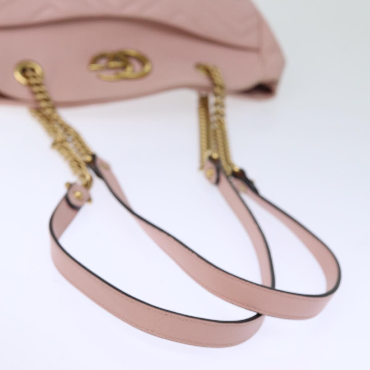 GUCCI GG Marmont Chain Shoulder Bag Pink 443501 am6172