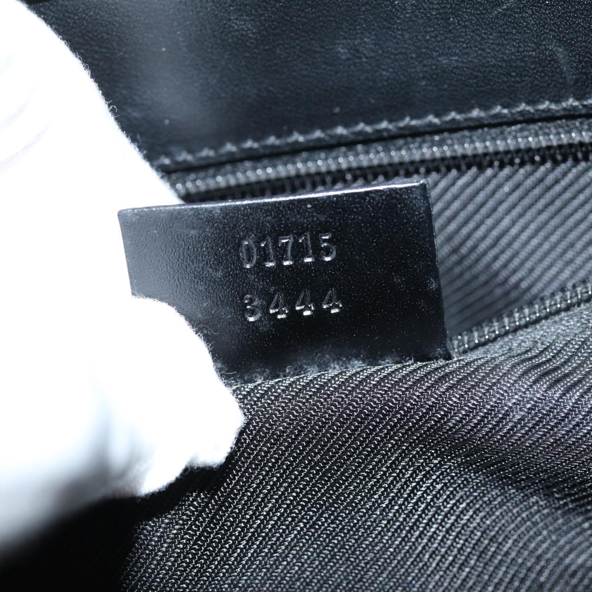GUCCI Jackie GG Canvas Hand Bag Black 01715 3444 am6221