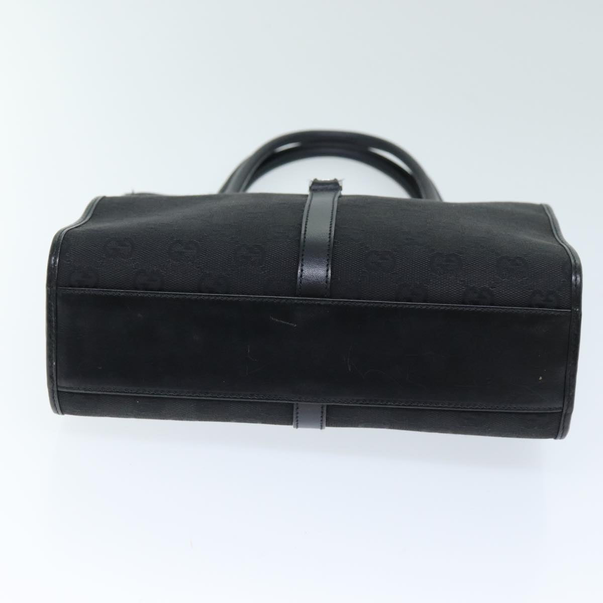 GUCCI Jackie GG Canvas Hand Bag Black 01715 3444 am6221