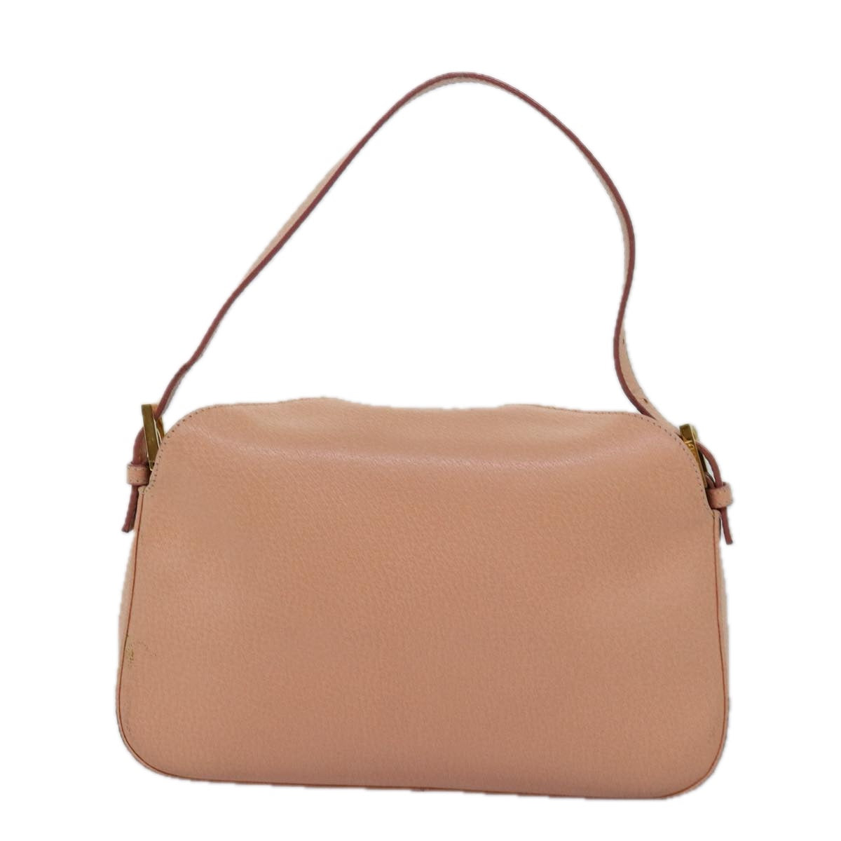 FENDI Mamma Baguette Shoulder Bag Leather Pink am6309