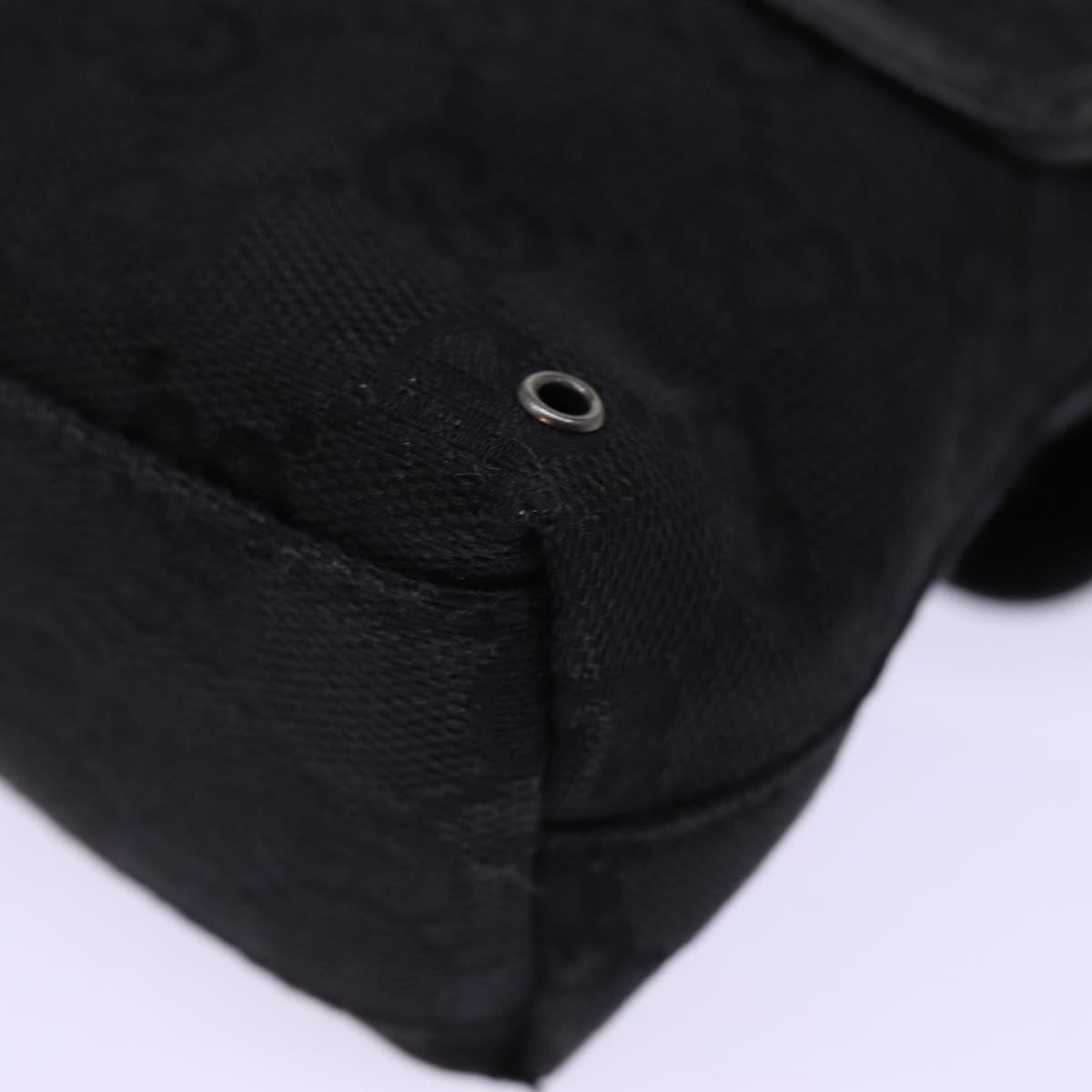 GUCCI GG Canvas Waist bag Black 92543 am6310