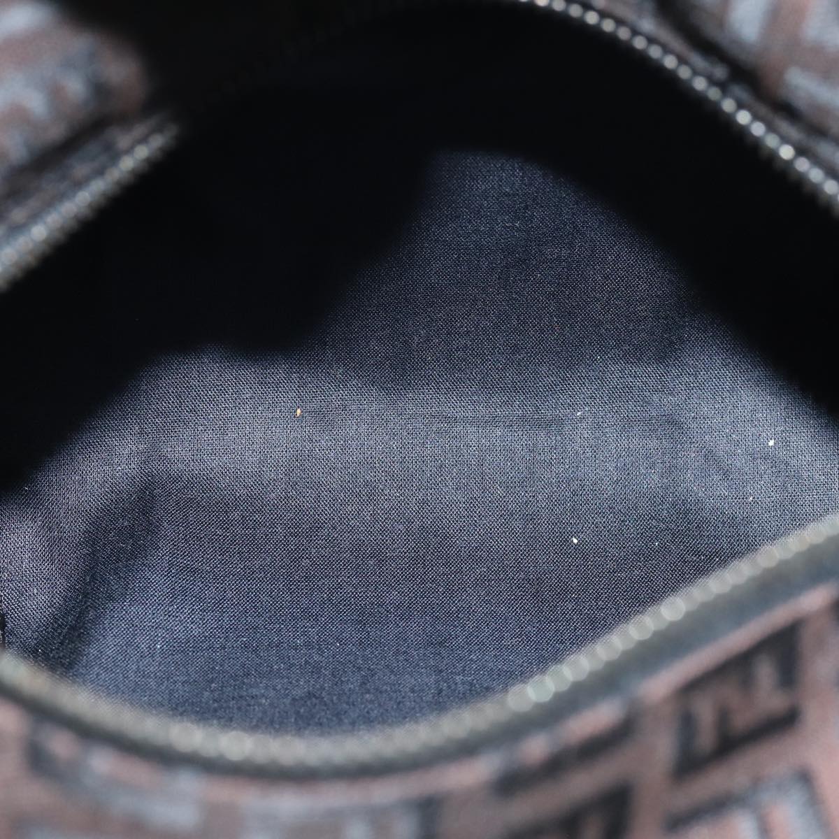 FENDI Zucchino Canvas Hand Bag Brown am6419
