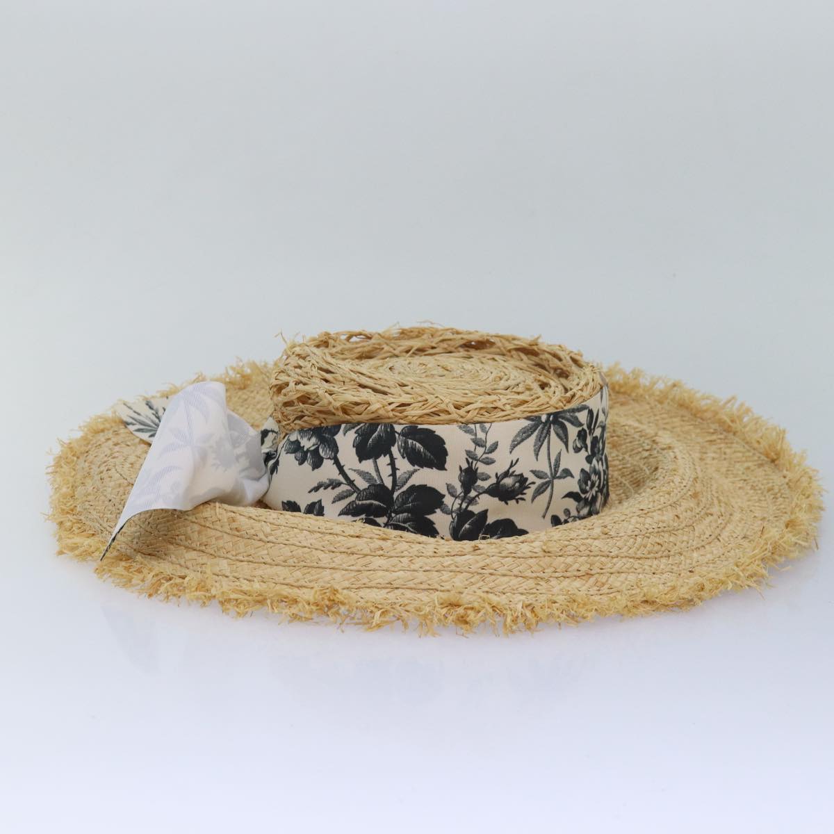 GUCCI Hat straw L size Beige am6467