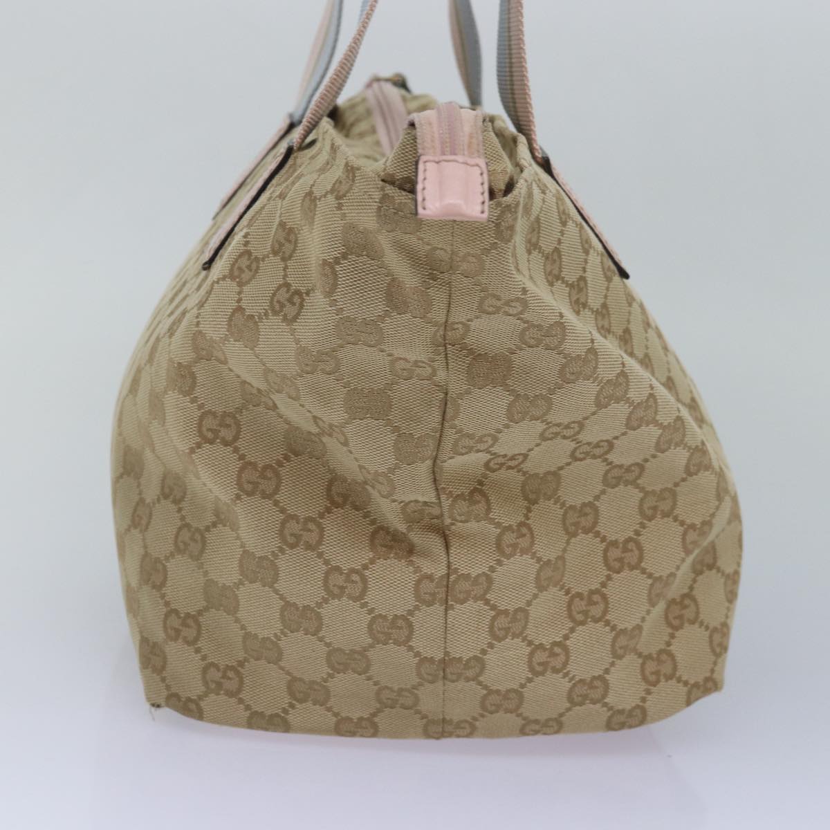 GUCCI GG Canvas Tote Bag Beige Pink Light blue 131230 am6472