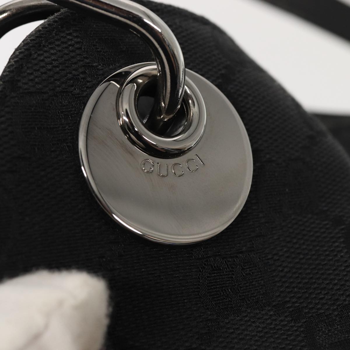 GUCCI GG Canvas Tote Bag Black 121023 am6619