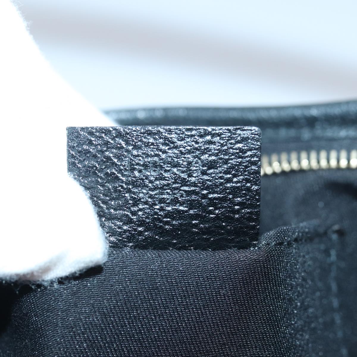 GUCCI GG Canvas Abbey Hand Bag Black 130939 am6624A