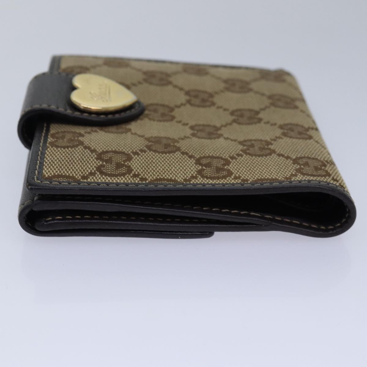 GUCCI GG Canvas Wallet Beige Beige 203549 am6628