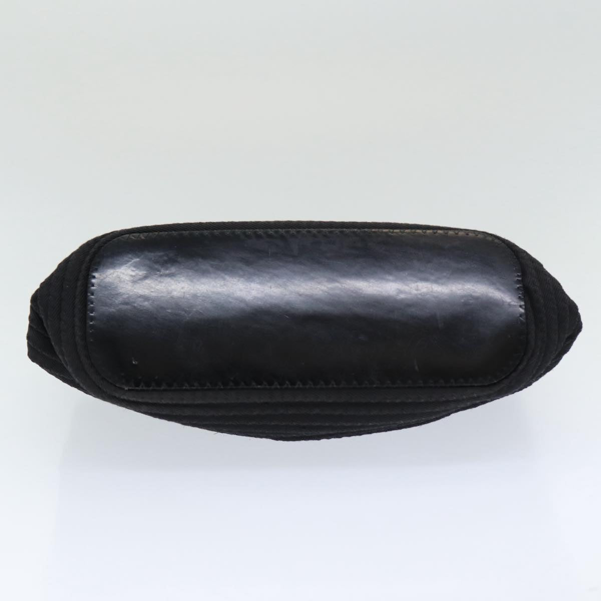 GUCCI Bamboo Hand Bag Nylon Black am6667