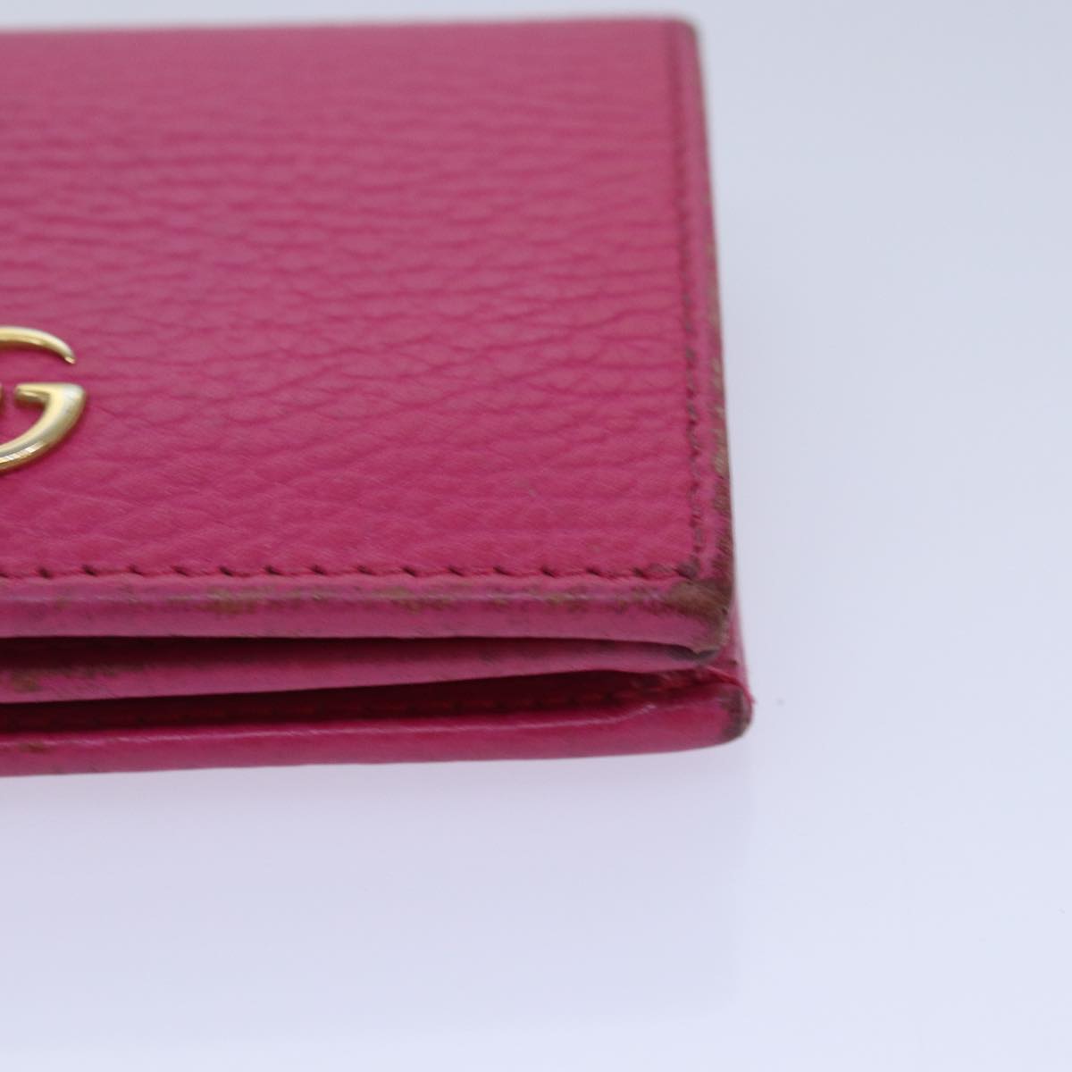 GUCCI GG Marmont Wallet Leather Pink am6673