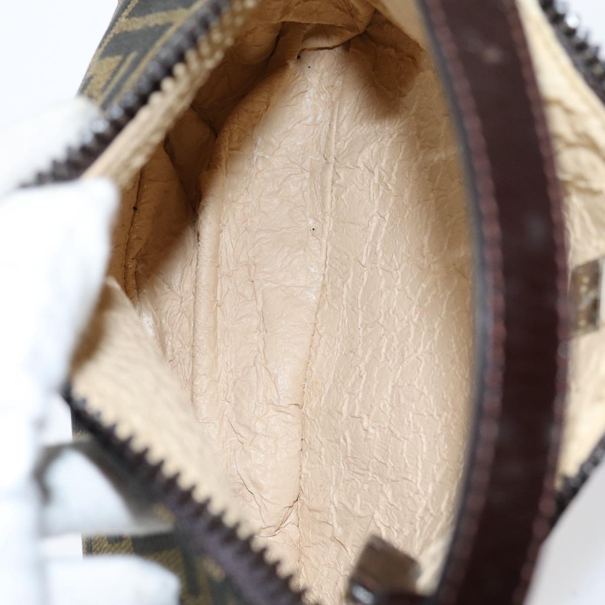 FENDI Zucca Canvas Hand Bag Brown am6678
