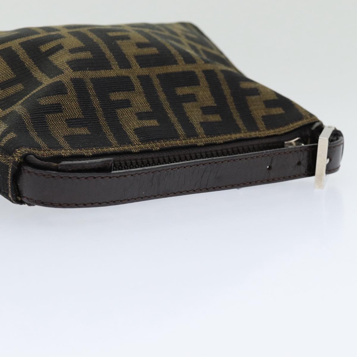 FENDI Zucca Canvas Hand Bag Brown am6678
