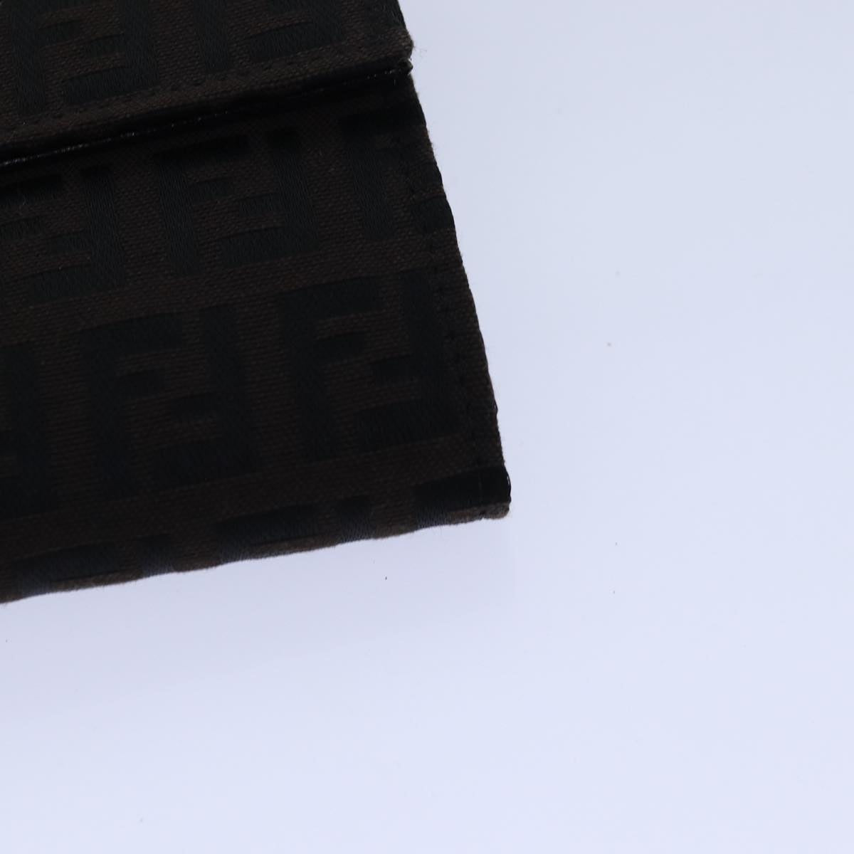 FENDI Zucchino Canvas Long Wallet Brown am6703
