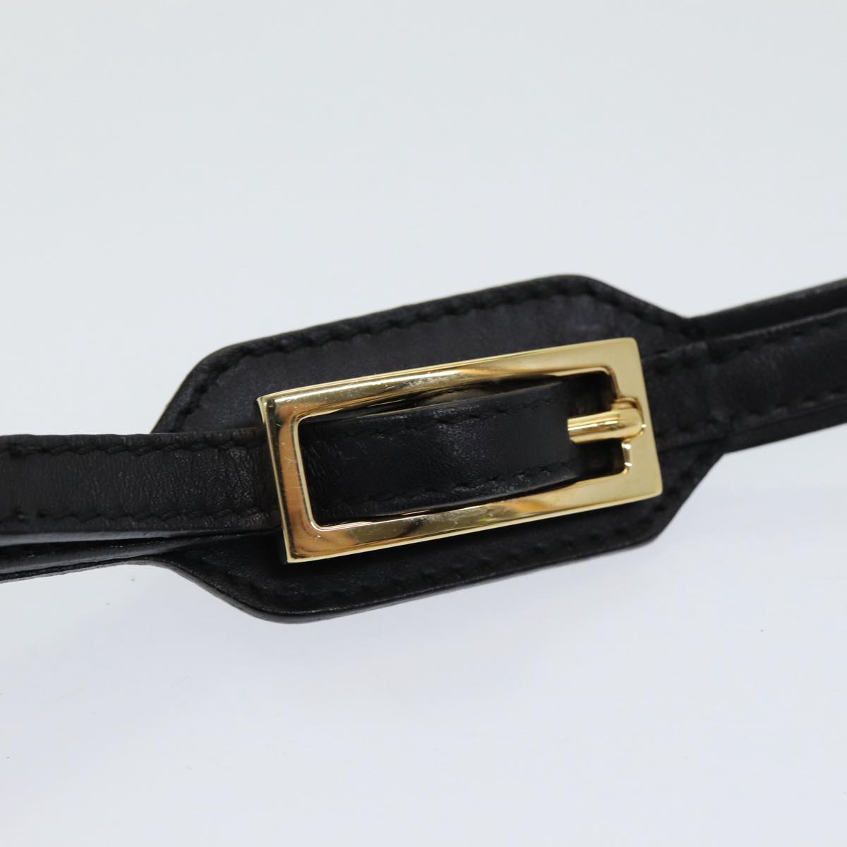 GUCCI Jackie GG Canvas Shoulder Bag Black Gold 001 4129 am6796