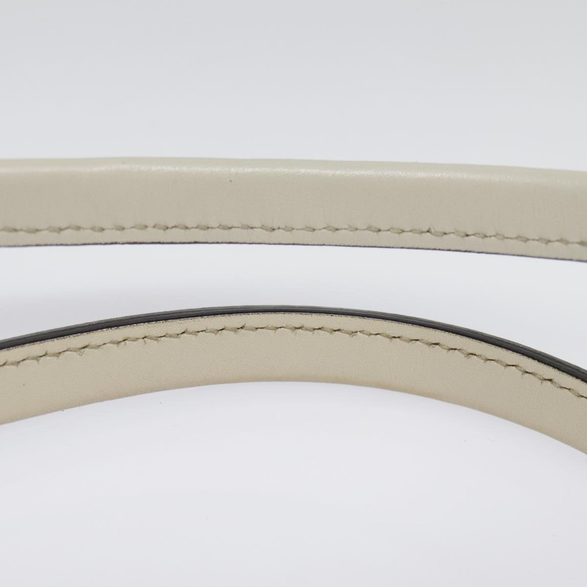 GUCCI Guccissima GG Twins Hand Bag Leather White am6833