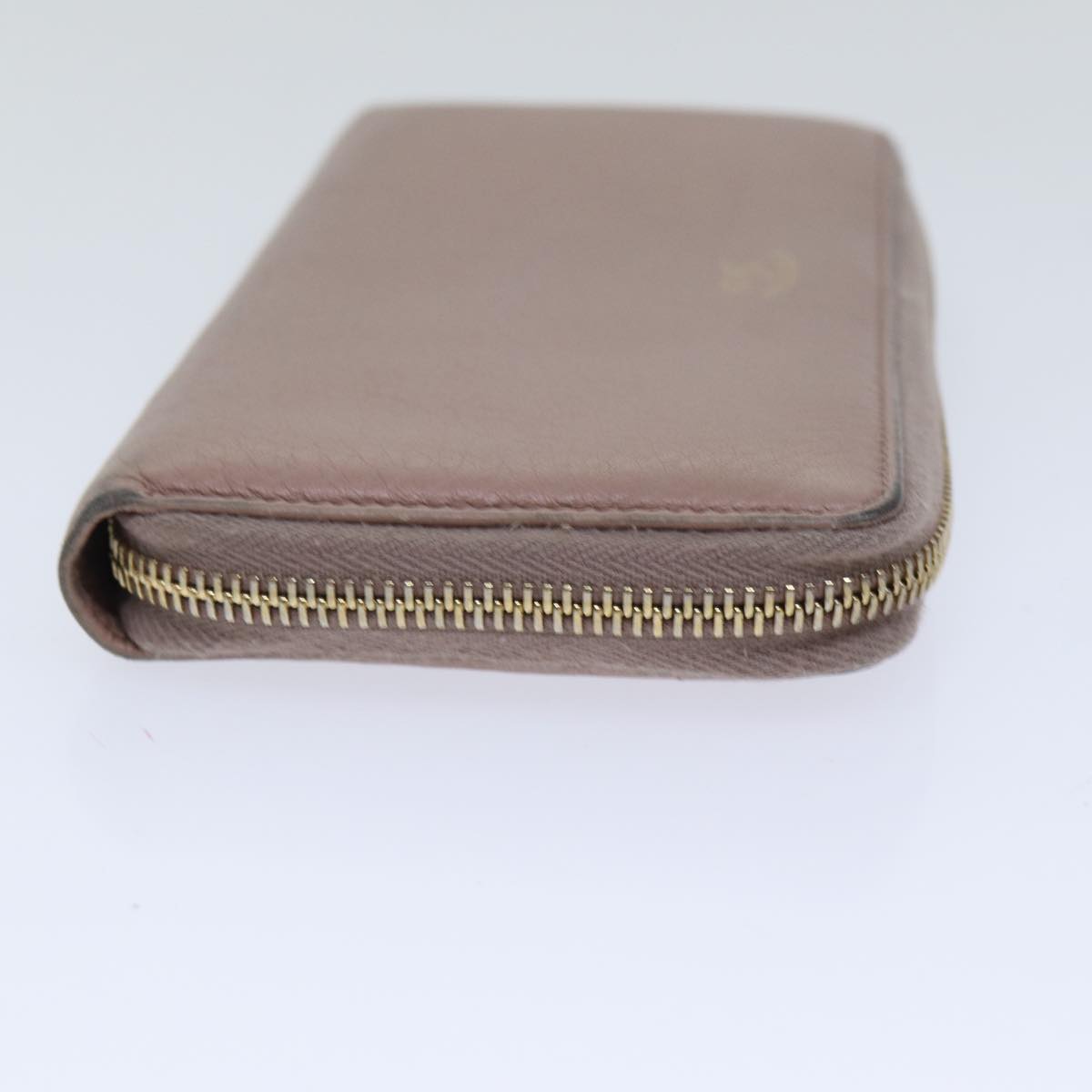 GUCCI Bamboo Wallet Leather Pink Gold 307984 am6900