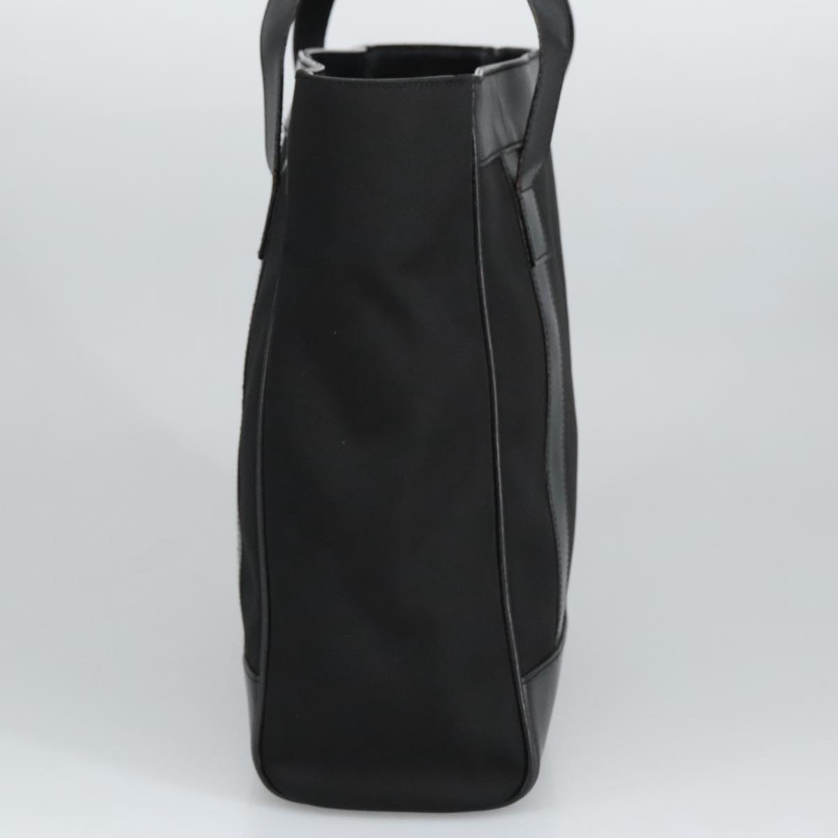 GUCCI Tote Bag Nylon Leather Black Silver 002 1705 0405 am7109
