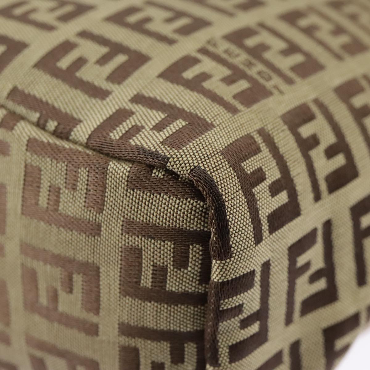 FENDI Zucchino Canvas Hand Bag Beige am7218