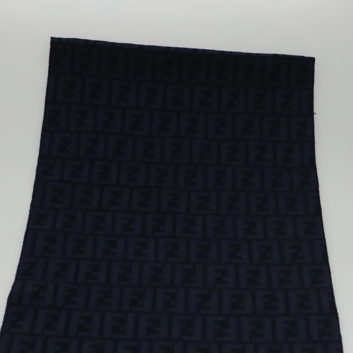 FENDI Zucca Canvas Scarf Wool Beige am7263