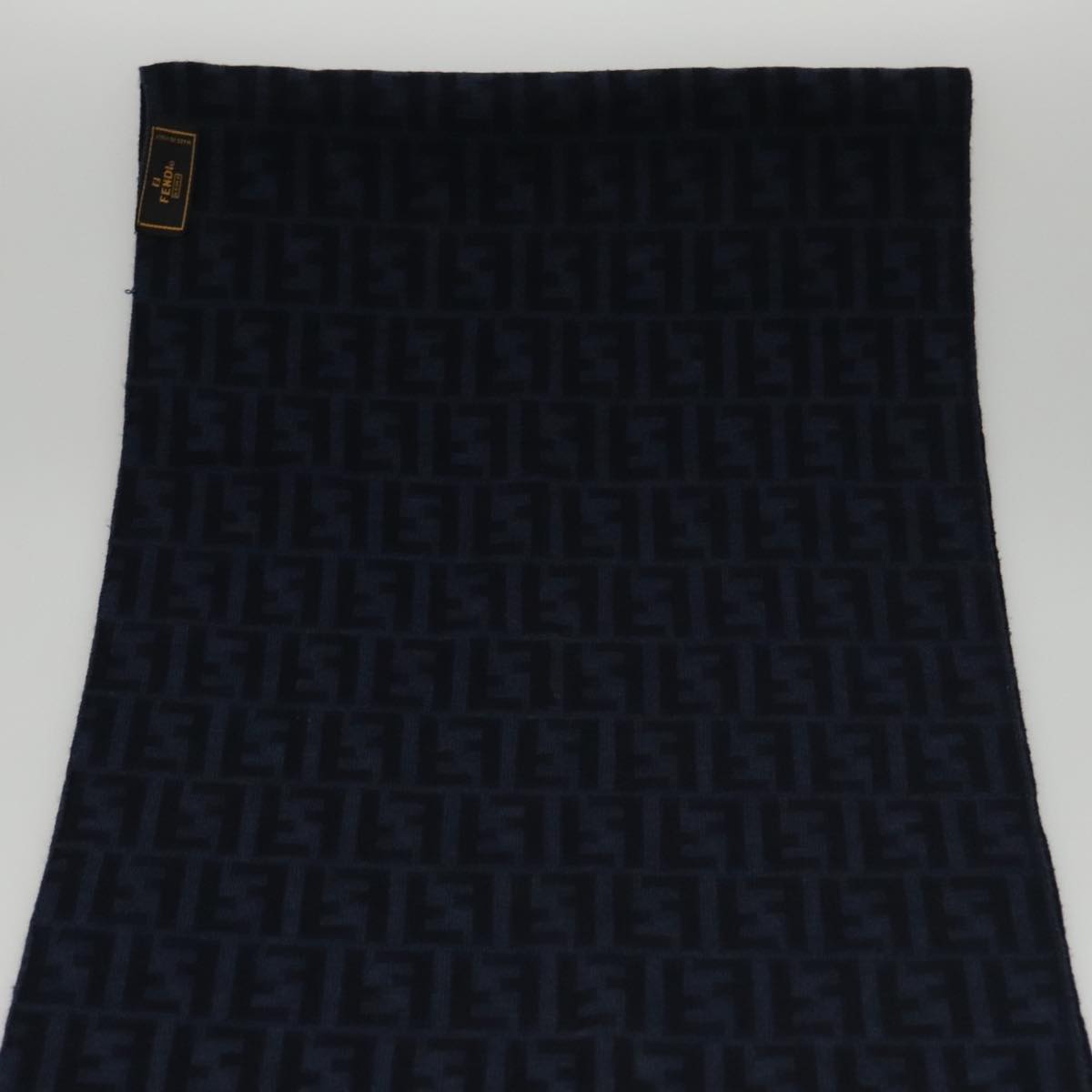 FENDI Zucca Canvas Scarf Wool Beige am7263
