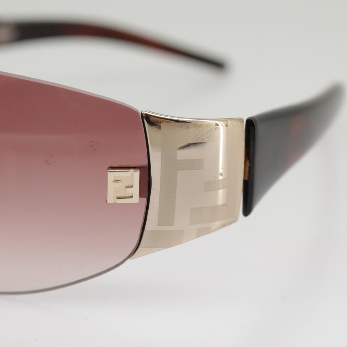 FENDI Sunglasses Plastic Pink Silver am7300