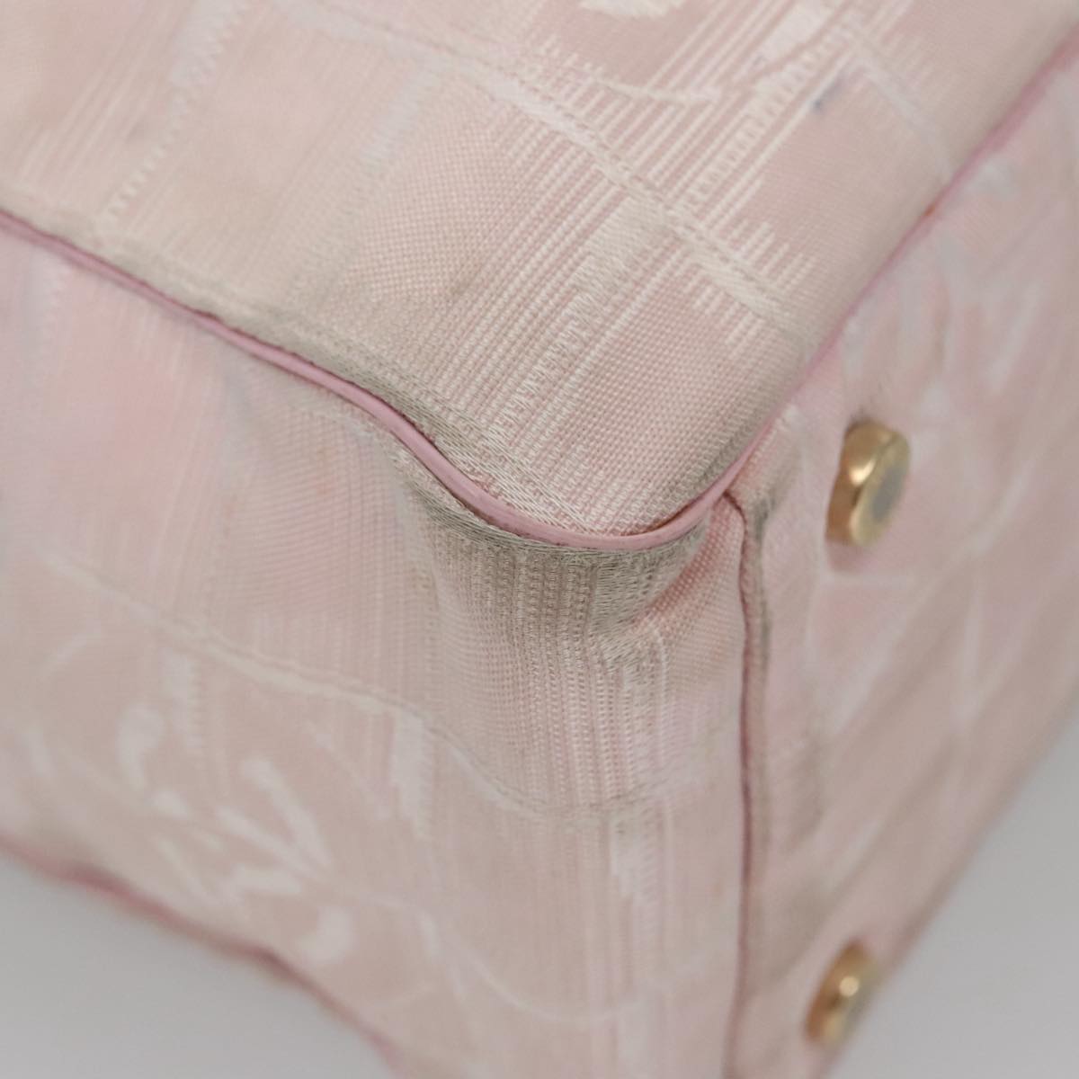 CHANEL New Travel line Tote Bag Nylon Pink CC am7343